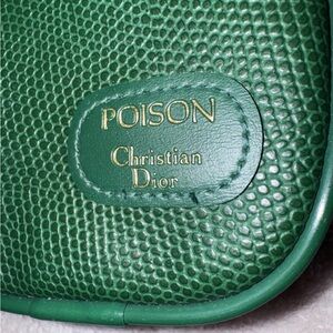 Dior Poison Green Textured Pouch